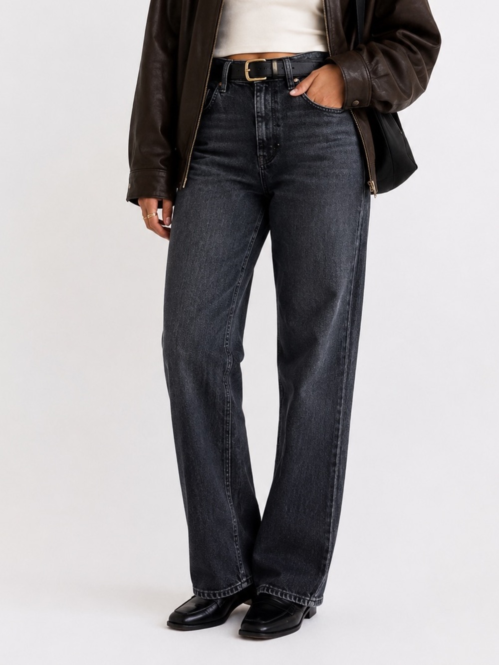 Lee Classic Fit Straight Leg Black Jeans